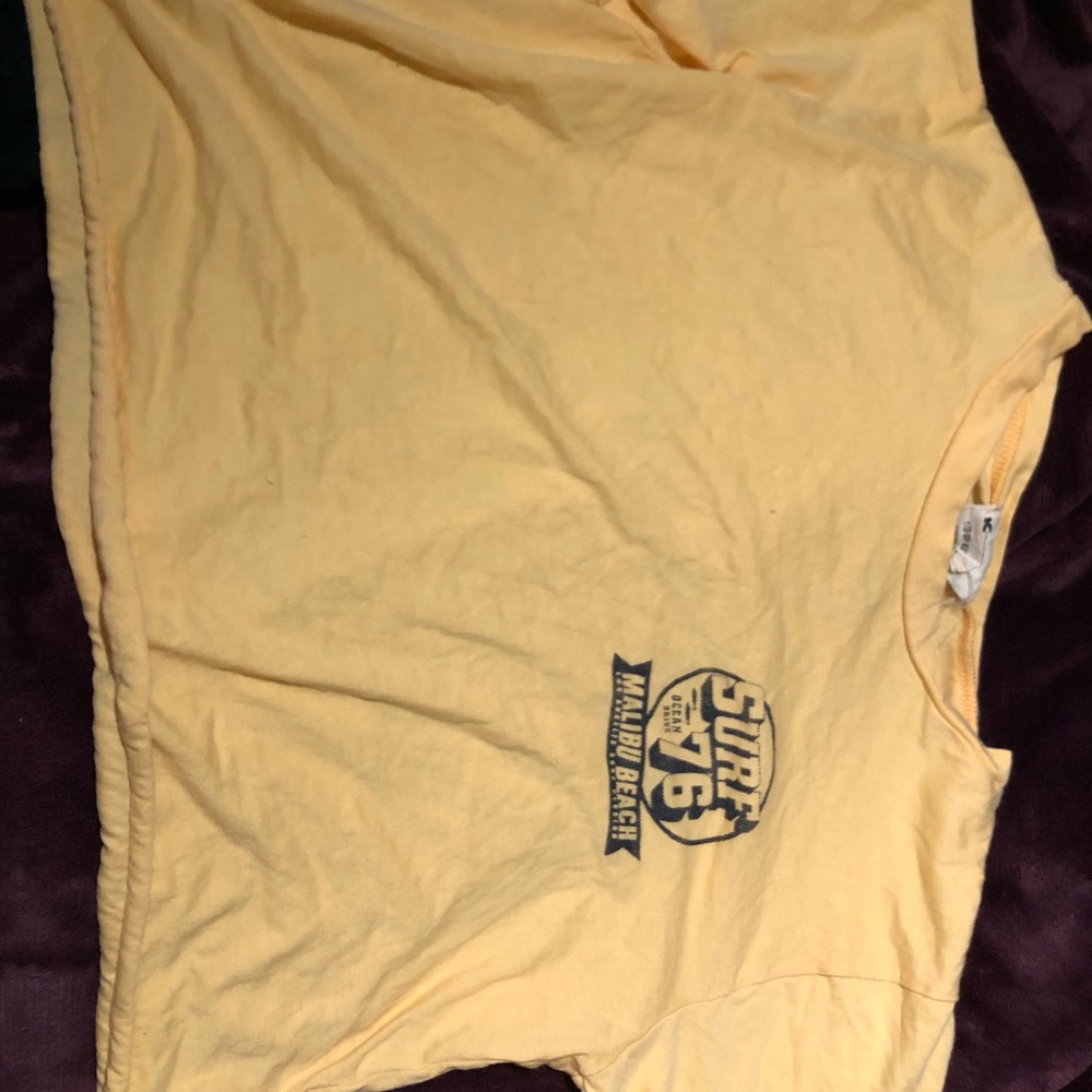 Yellow graphic tee
